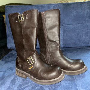 Rocket Dog Brown Vegan Midcalf Boots, size 7